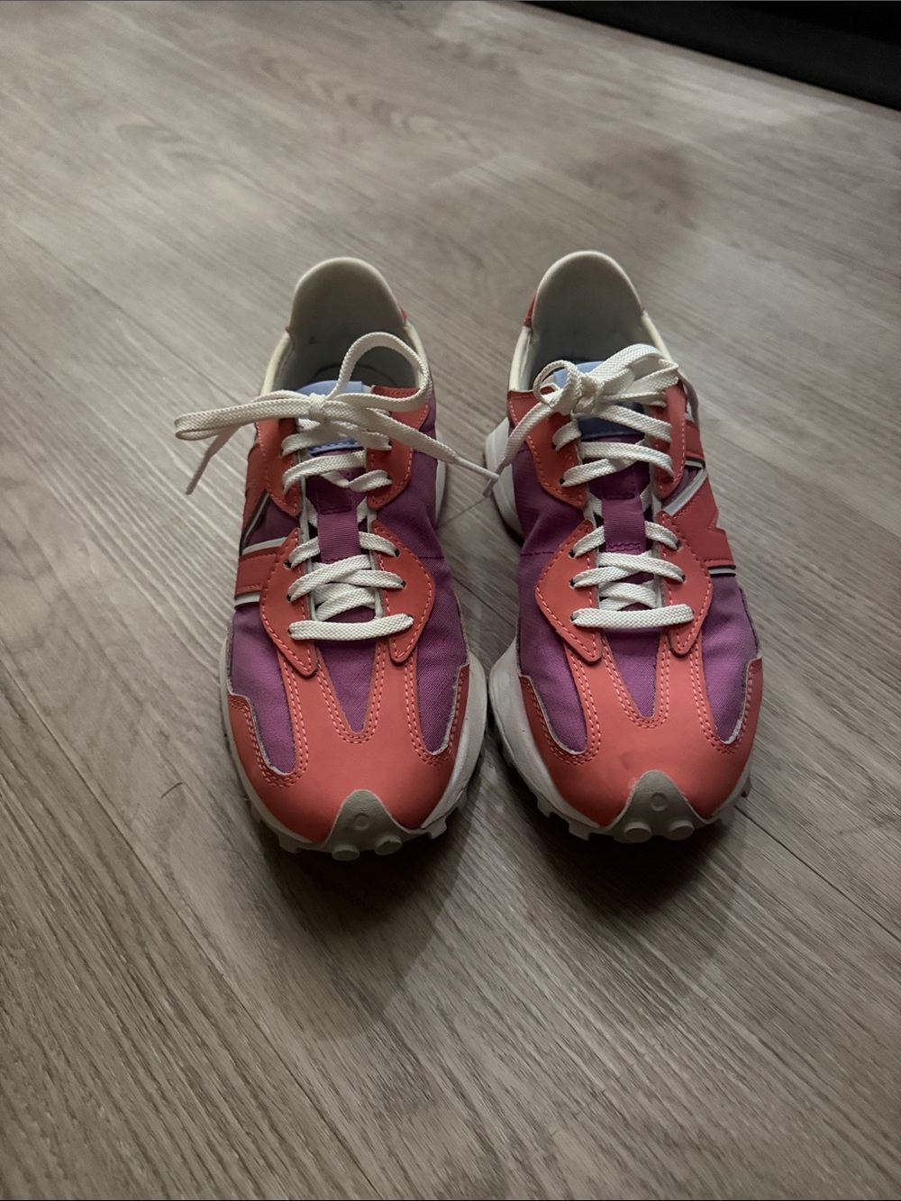 New Balance Pink & Purple Women's Sneakers 327 retro great shoes